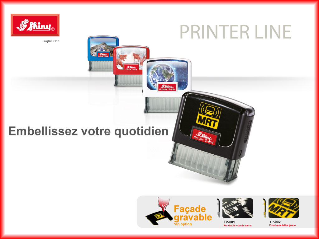 Printer line gravable